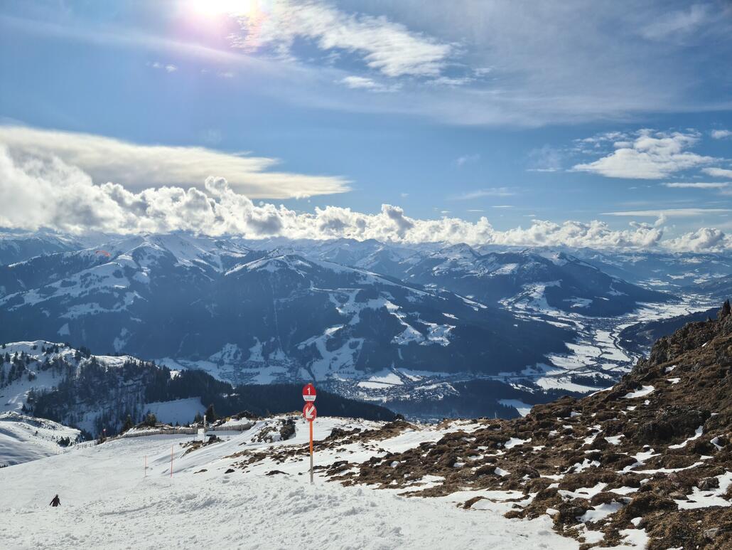 Blick Richtung Hahnenkamm