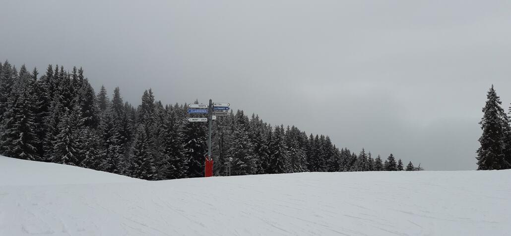 Danach bin ich über die blaue Prapacot zur Mittelstation der EUB Princesse gefahren. Leider waren die Talabfahrten zur Talstation nicht geöffnet.