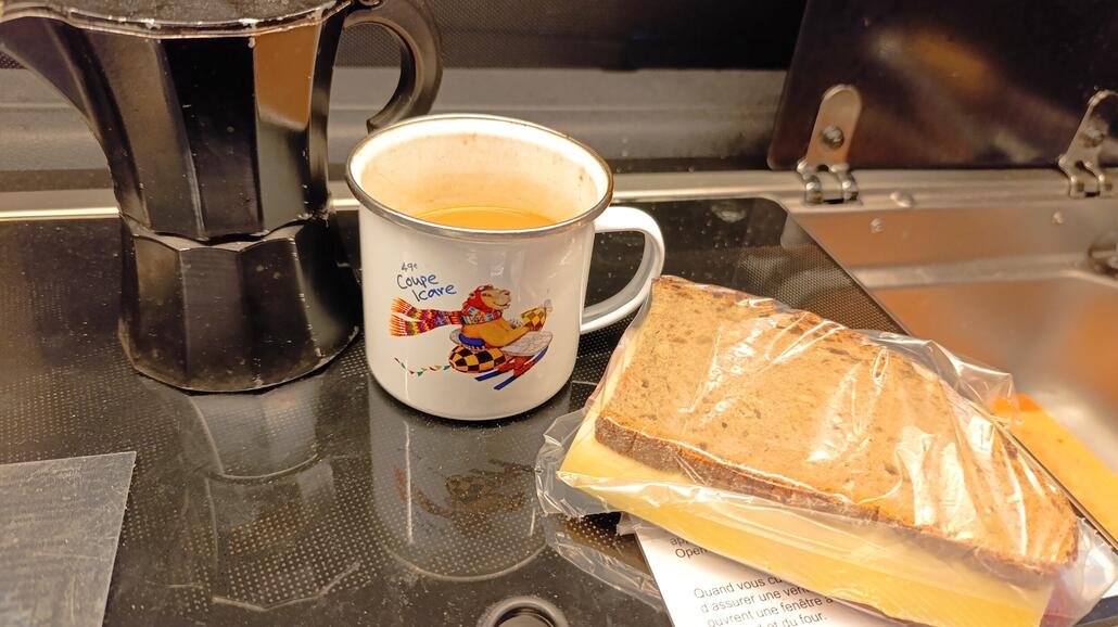 Kaffee und Frühstück für später