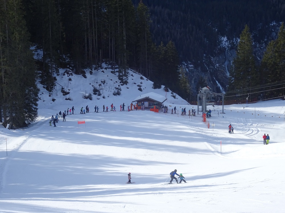 Mit der Sonne auch die Wintersportler