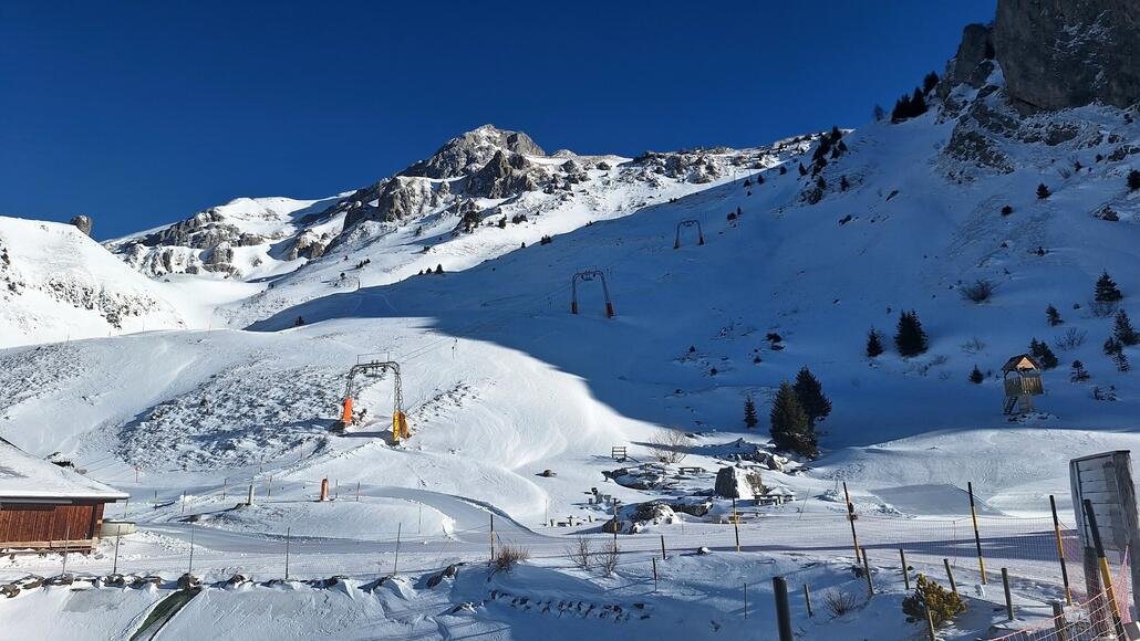 Skilift Schönegg ab morgen offen mit der roten Piste