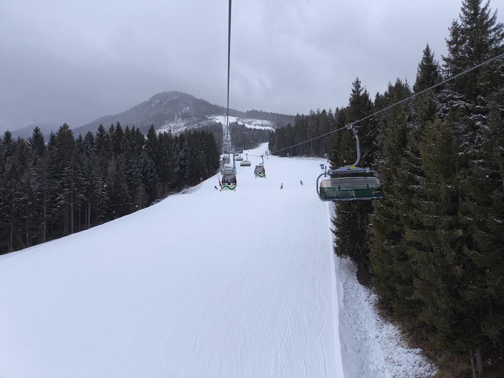 Ein paar Runden an der Obertalbahn, Pisten etwas hart aber es geht