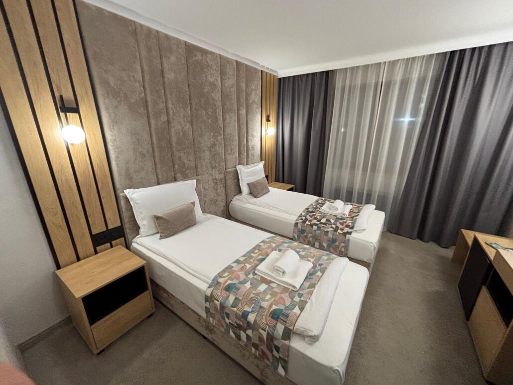 Unser günstiges Hotelzimmer in Sofia am ersten Abend