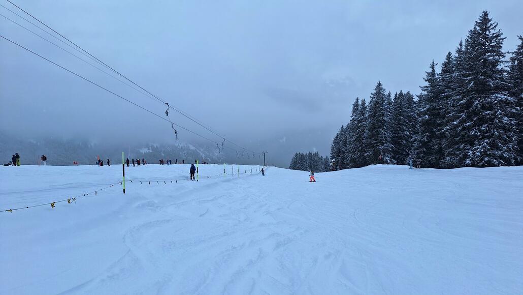 Am Skilift Bumps war es sehr gut