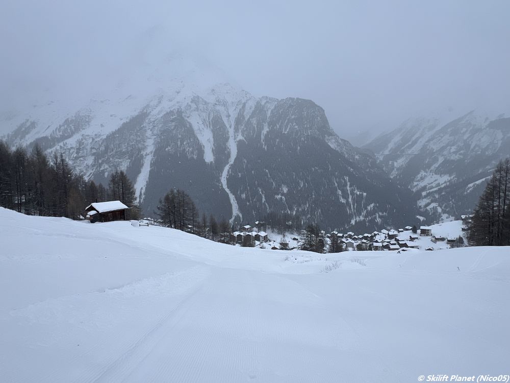 Blaue Piste La Terraz (dieser Abschnitt war seit etwa 5 Jahren nicht mehr gemacht worden)