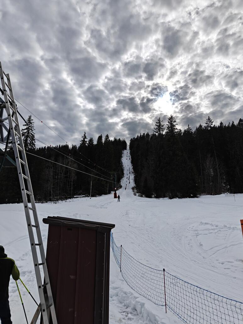 Sehr steile Trasse des "Tuffes"