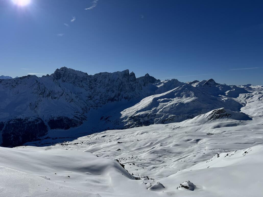 Das Skigwbiet von Savognin ist grösser als es scheint