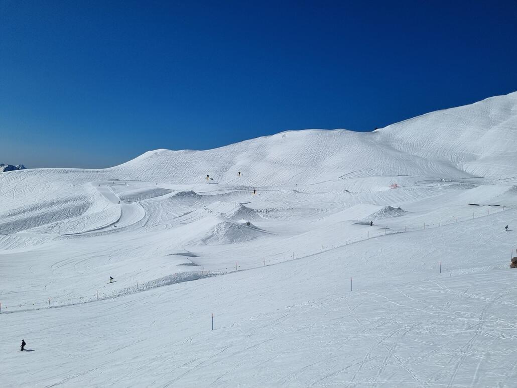 Funpark mit den riesigen Kickern