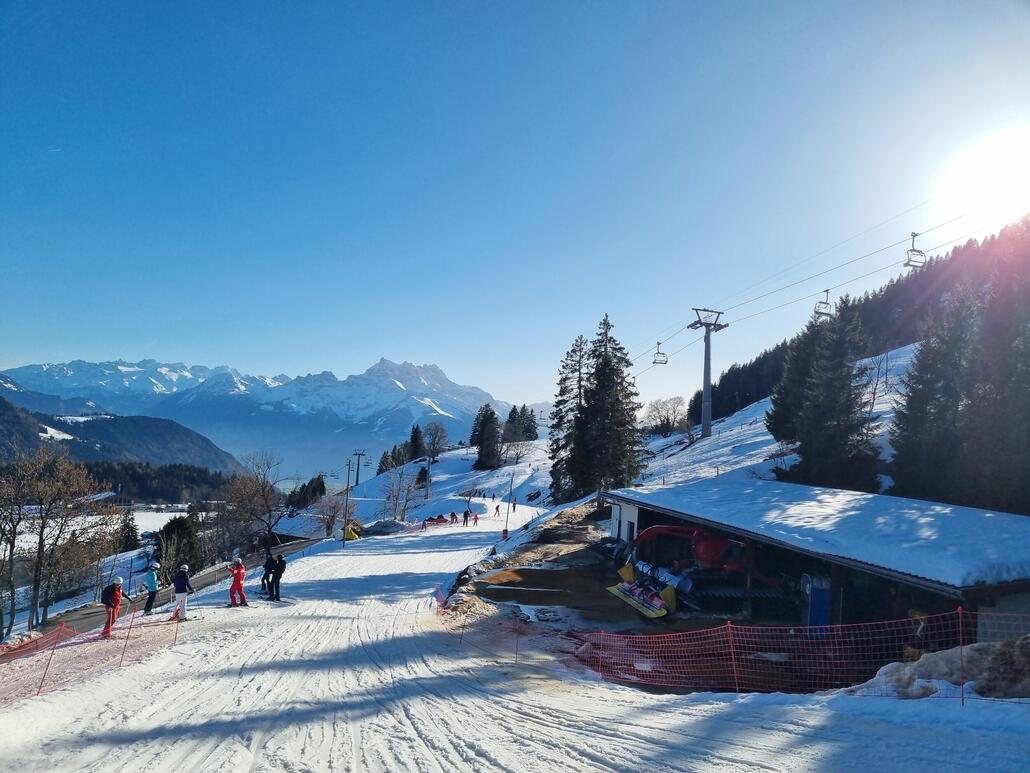 Und hier dann auf der letzten Talabfahrt in der Nachmittagssonne