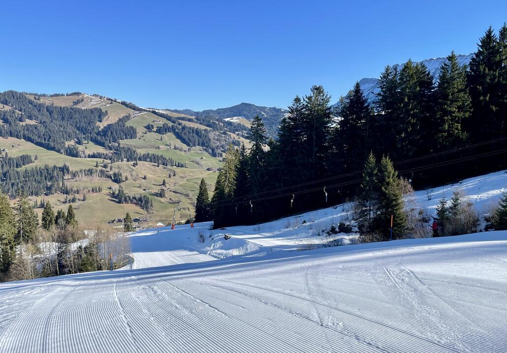 Top Firnpiste mit harter Unterlage