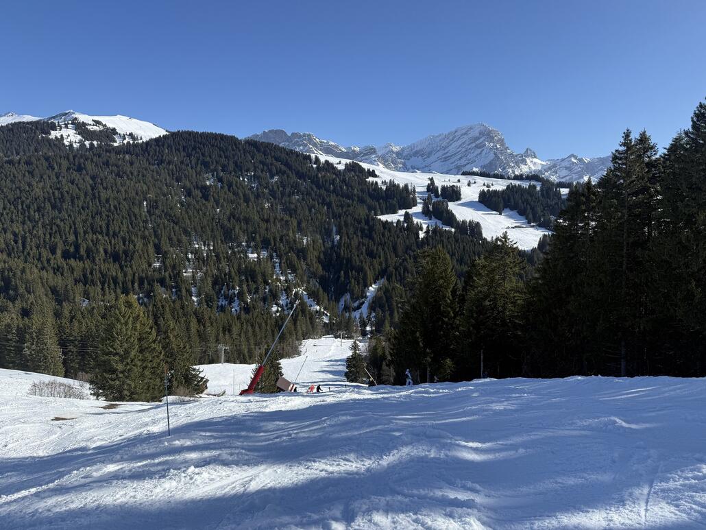 Wir bekommen auf der Abfahrt nach «La Rasse» auch noch unseren Kampf mit dem Sulz zu spüren. Wie in den letzten beiden Tagen ist es hier am späteren Nachmittag echt kein Spass mehr.