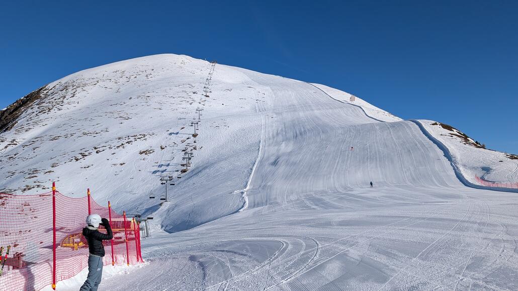Der Ski Express endet leider am interessantesten Gipfel...