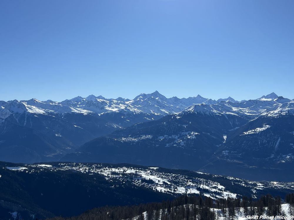 Blick von Sesselbahn Les Rousses