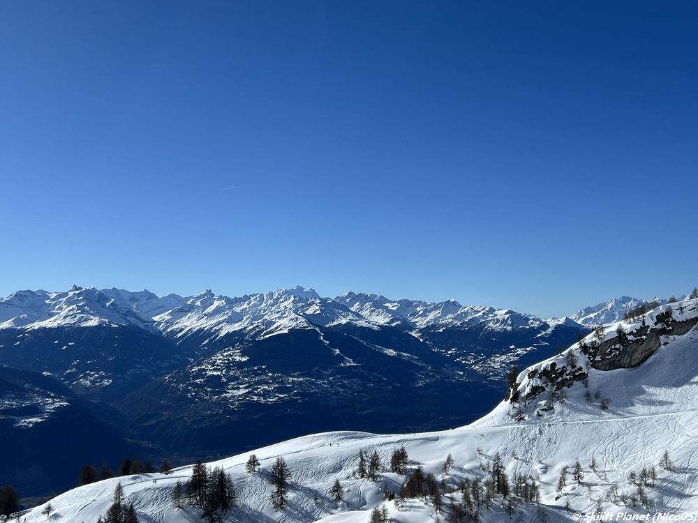 Blick von Sesselbahn Les Rousses