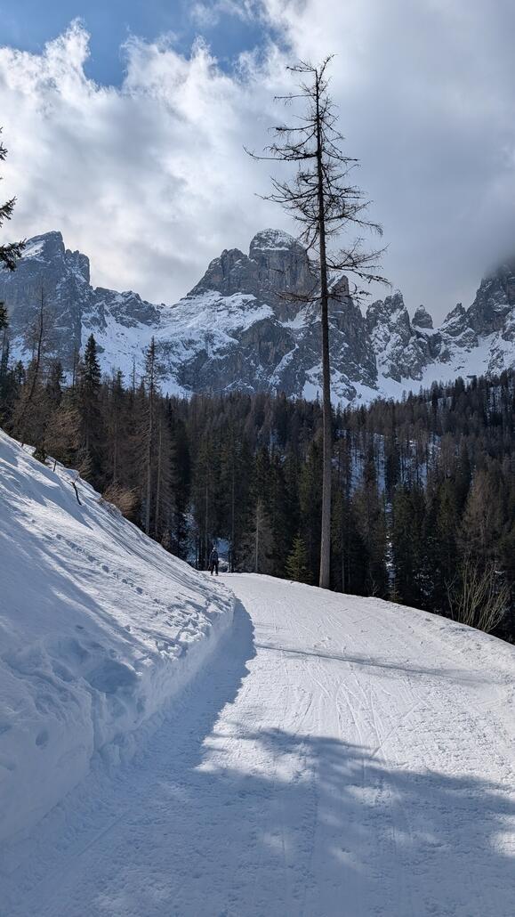 Man kommt sehr gut ohne schieben durch