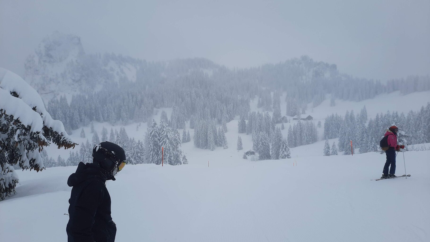 Aussenrumpiste Ibergeregg am Montag
