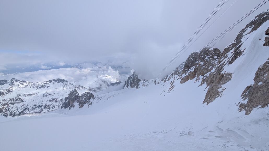Die Piste oben ist super gut zu fahren, die Höhe machts! Schade dass die meisten Pisten im Gebiet niedrig liegen.