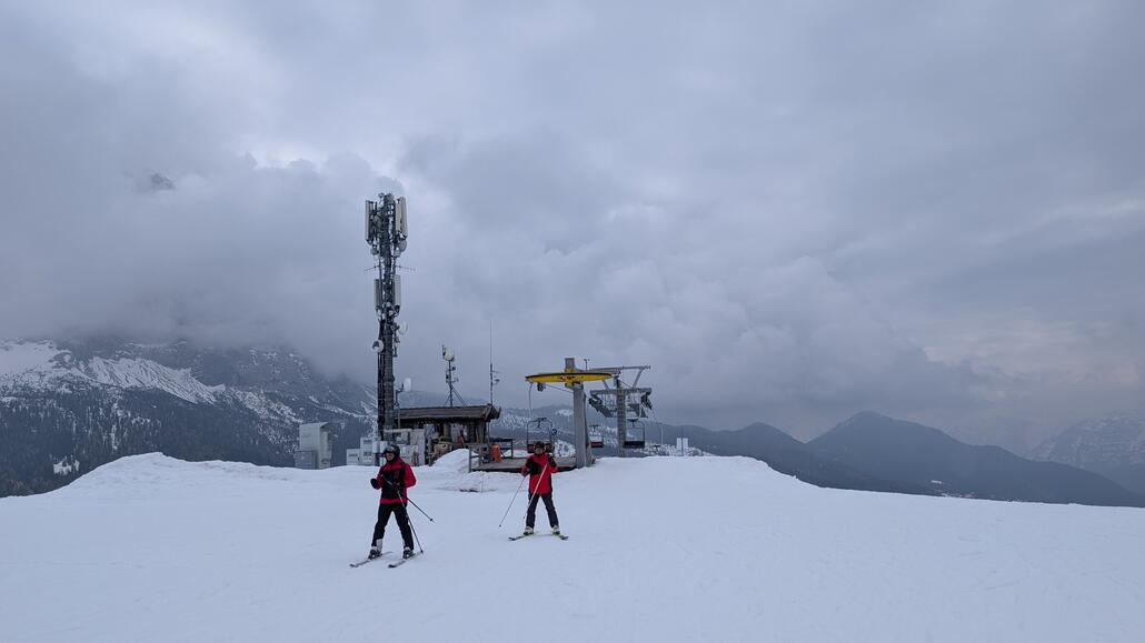 Und wieder auf dem Rückweg, mit einer langen aber doch relativ schnell zweiersesselbahn ging es zurück nach Alleghe