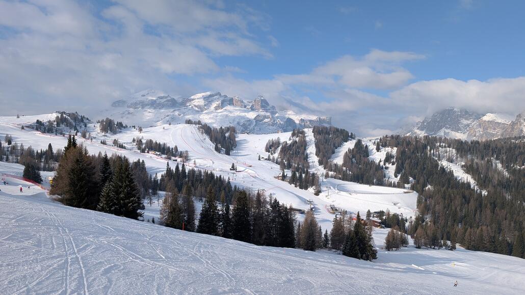 Das Sella Massiv heute gut in der Sonne!