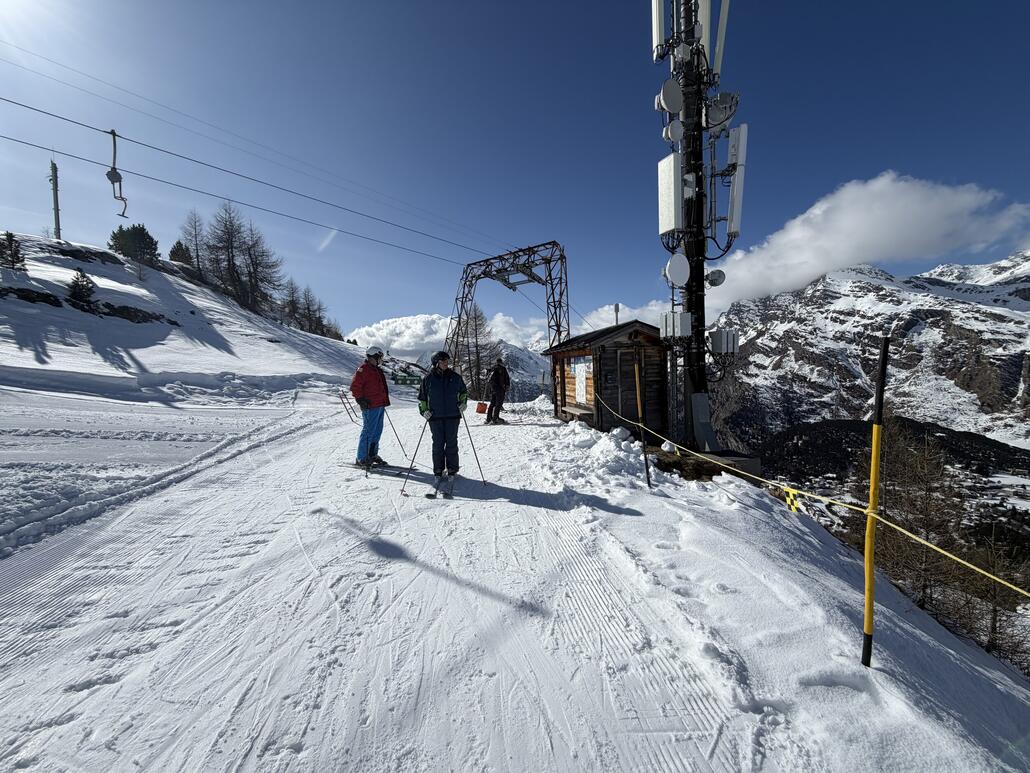 Blick zurück zur Bergstation