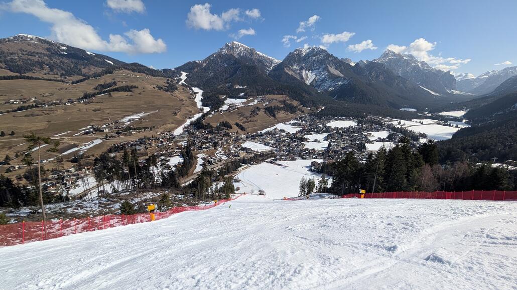 Schneebänder auf grün, ich kenne es hier nur so