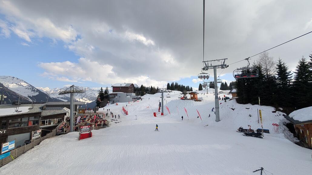 Weiter geht's mit der für mich neuen Sesselbahn Belevedere
