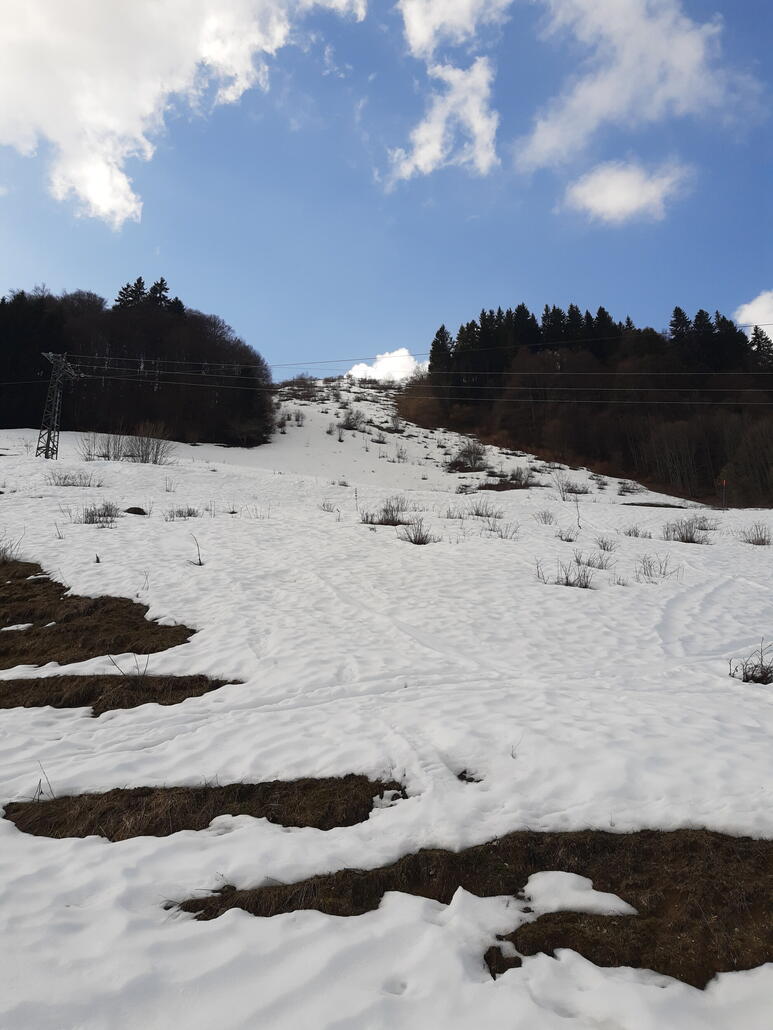 Ehemalige schwarze Abfahrt vom Zweiersessel