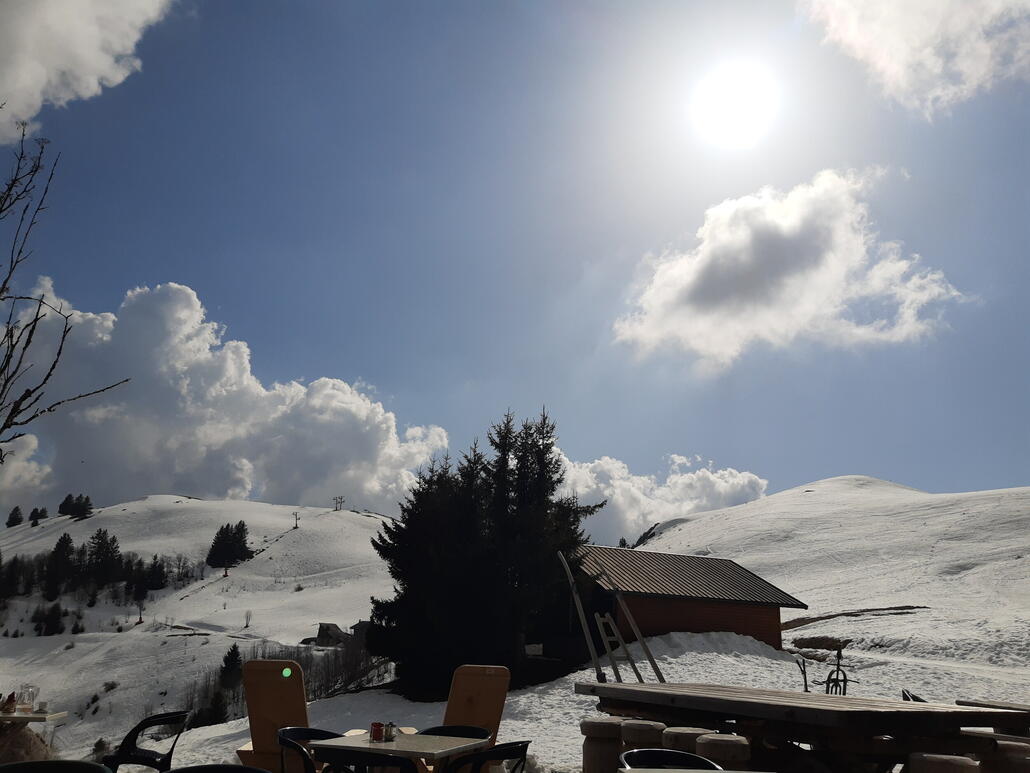 Pause auf der Hütte