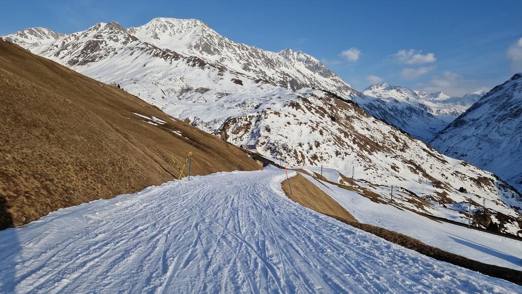Und gemütliche Talabfahrt um 17.15 Uhr