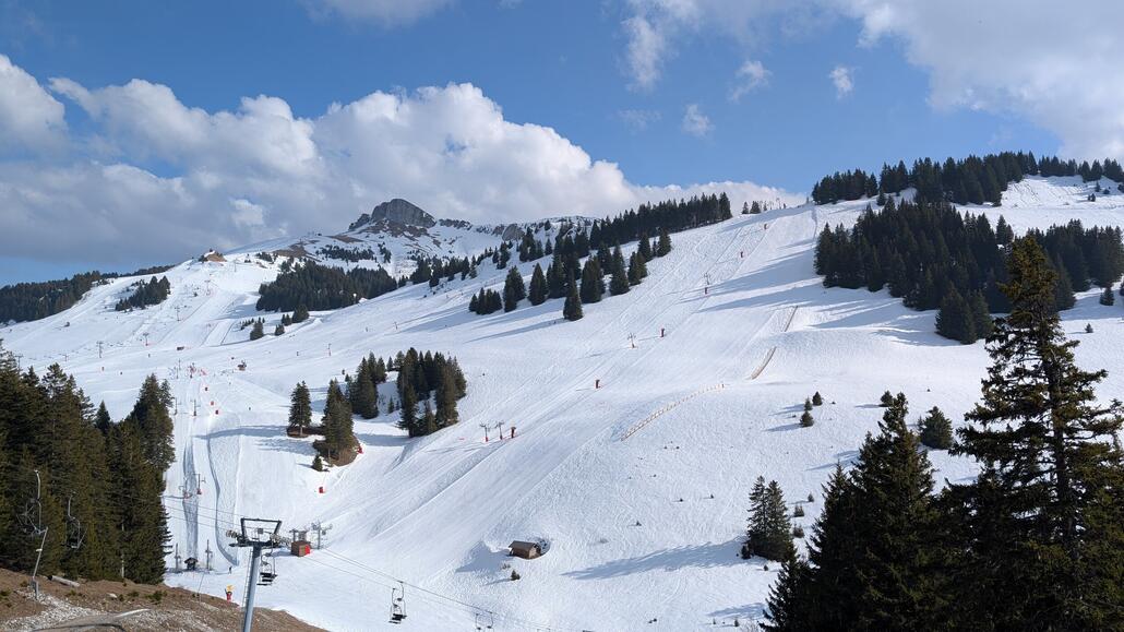 Um 15:45 Uhr geht es noch mal kurz auf die Piste bevor ich das Gebiet verlasse.