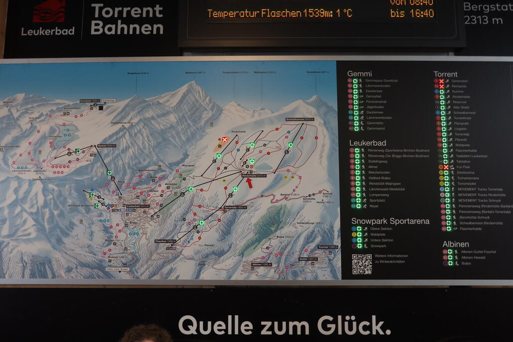 Alles offen bis auf die für ein Rennen gesperrte 1/1a