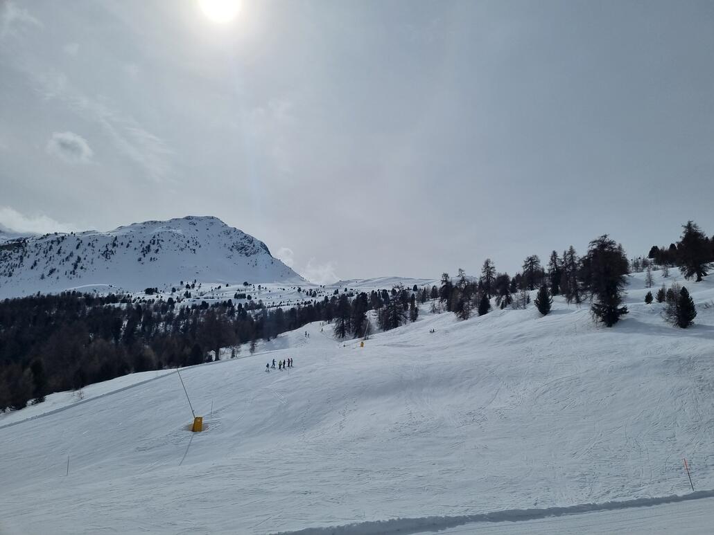Nach Norden ausgerichteter Hang war deutlich besser.<br />Hier am Taillay war es super zum Carven