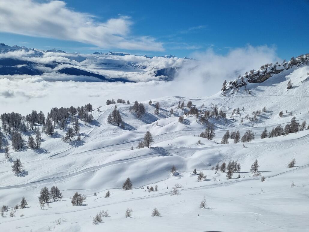 Les Rousses insbesondere im mittleren Teil wunderbar