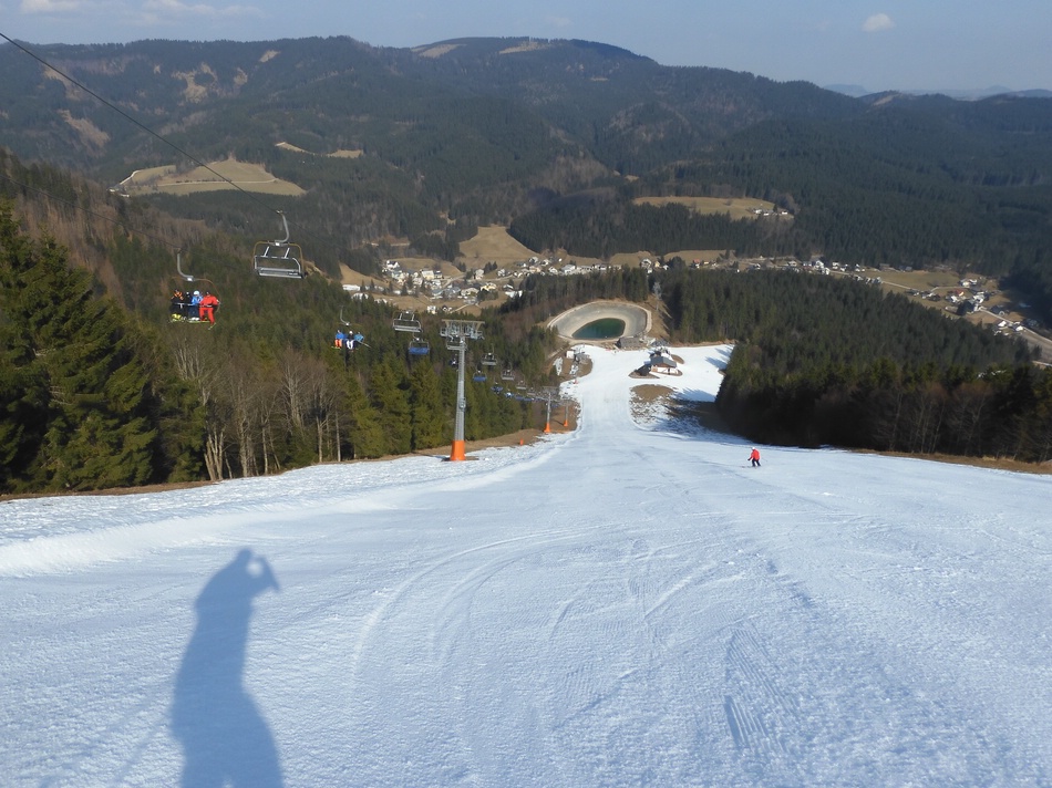 im Steilhang; kleiner Ötscher