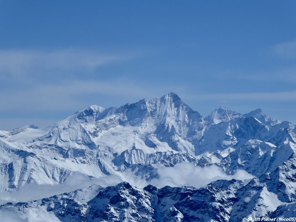 Panorama von Mont-Fort, Weisshorn