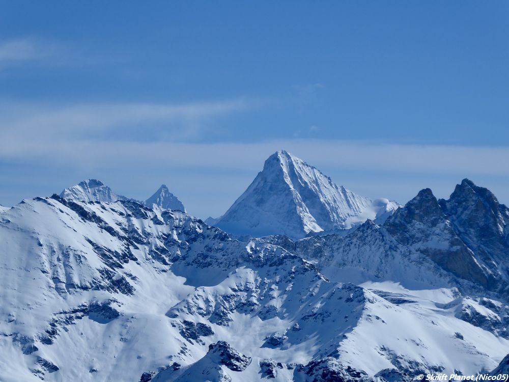Panorama von Mont-Fort, Dent Blanche