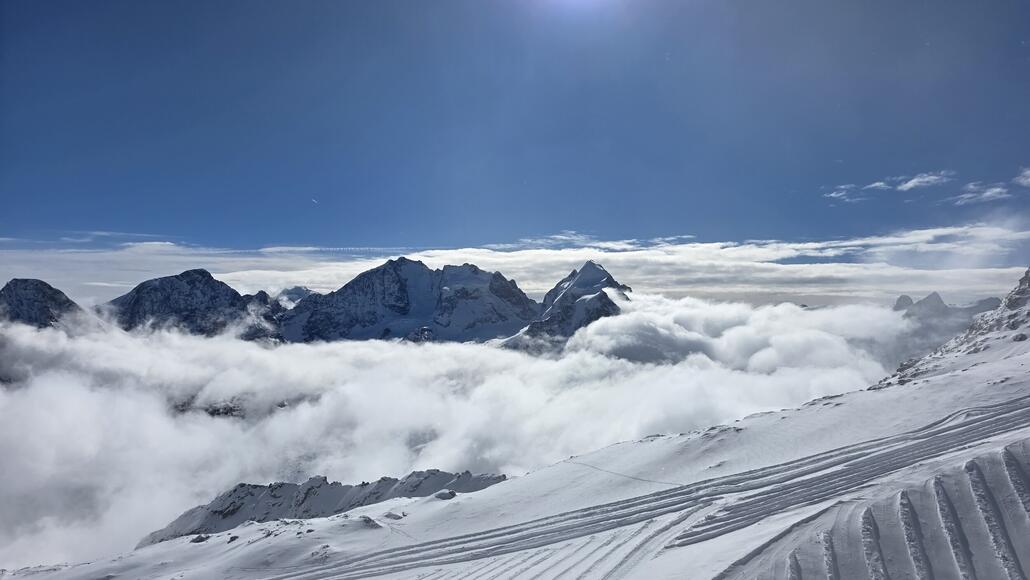 Ausblick Vom Corvatsch gestern