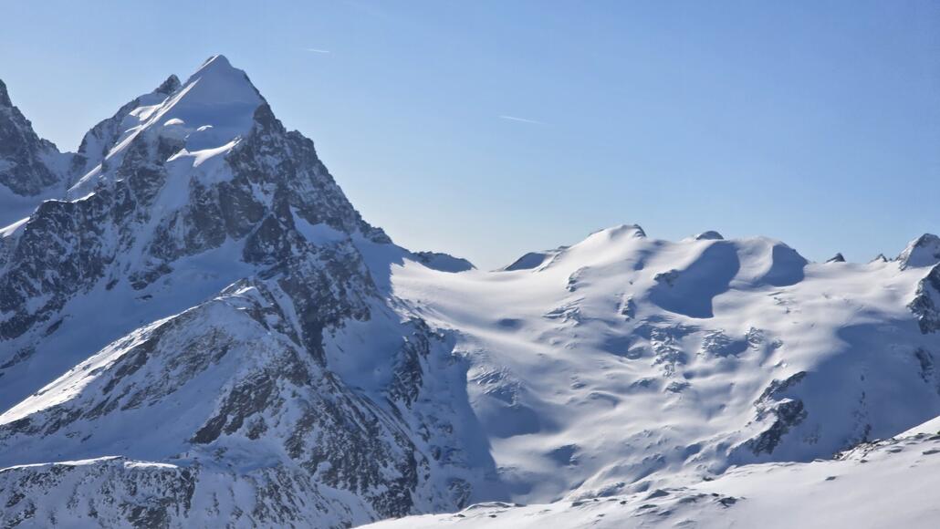 Ausblick vom Corvatsch Heute