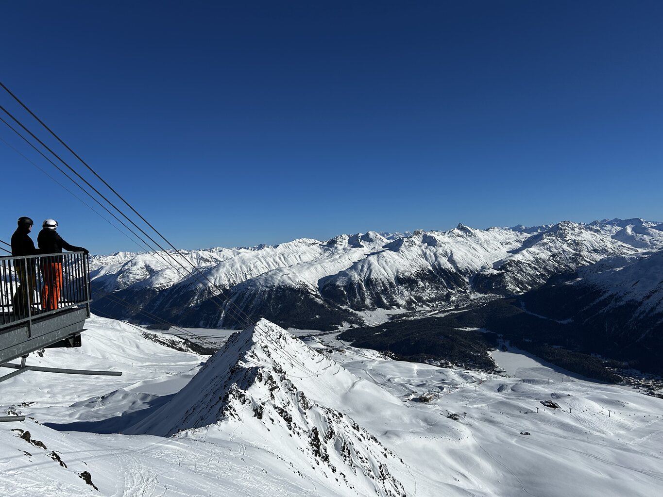 Gipfelauablick vom Piz Nair