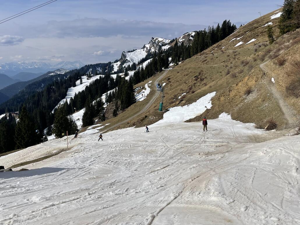 Schneemässig war’s ziemlich schwierig