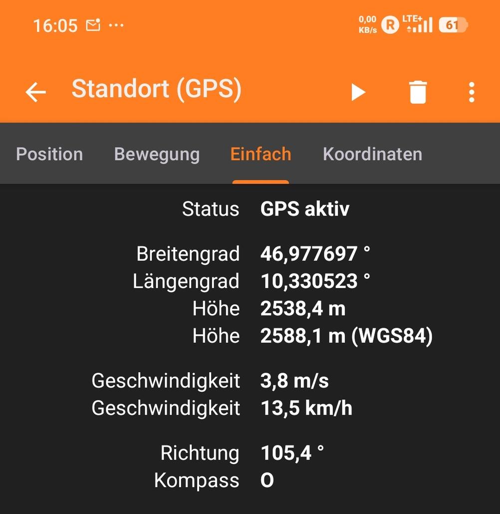 Wehrmutstropfen Fahrgeschwindigkeit Lift