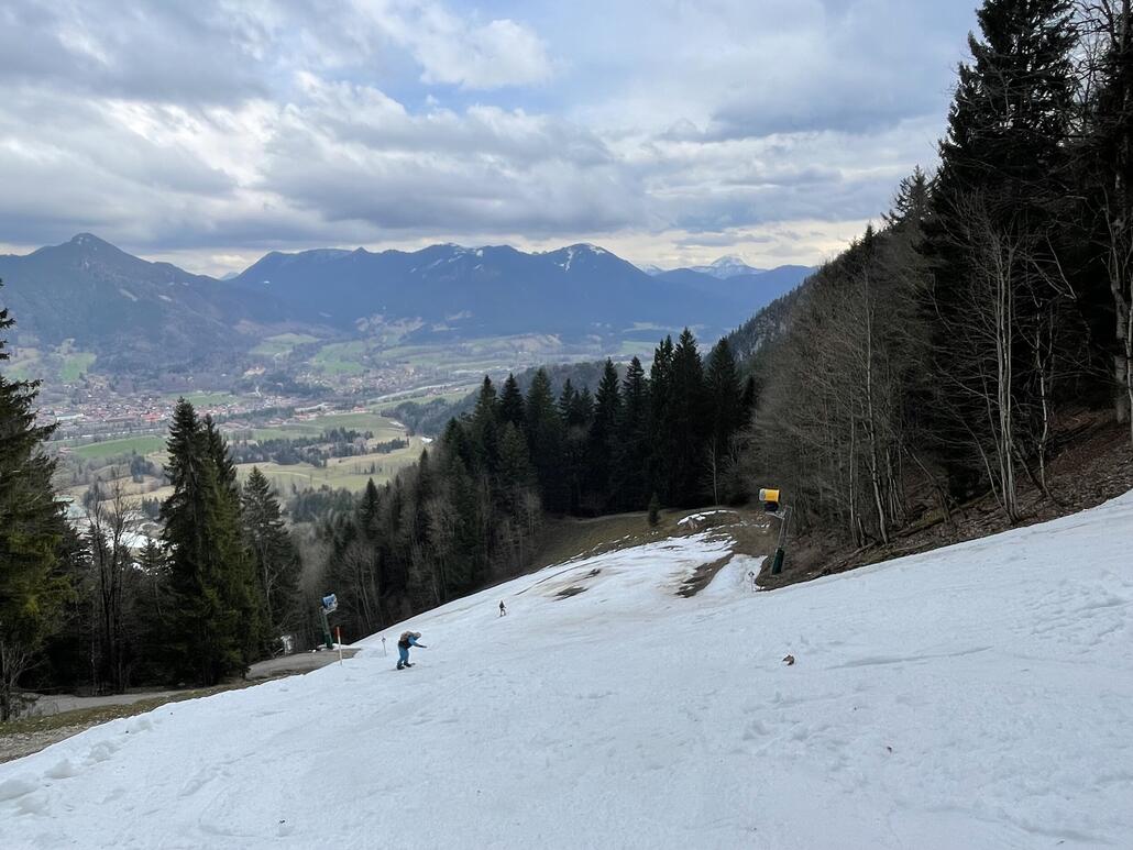 Talabfahrt Lenggries geht noch gut, aber sehr anstrengend puh