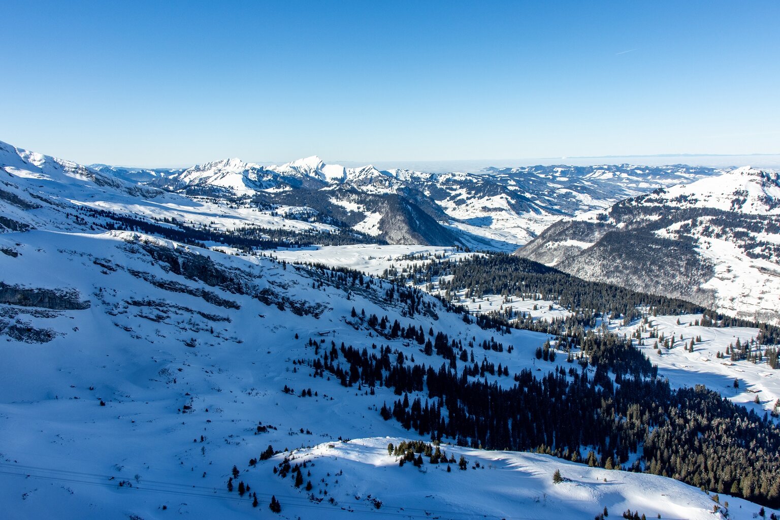 Blick aus der EUB ins Toggenburg.