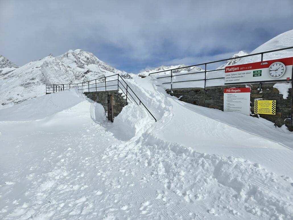 Viel Neuschnee auch auf Plattjen.