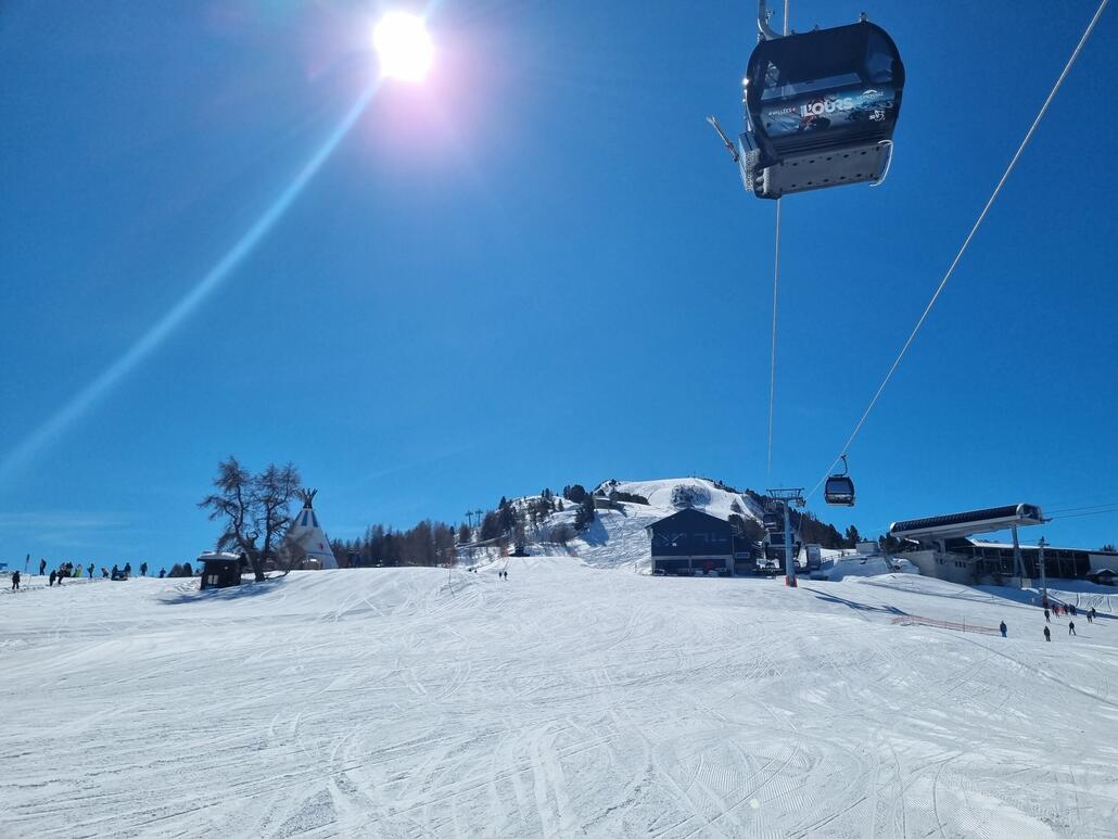 Ich blieb bis zum späten Vormittag in Veysonnaz. Ursprünglich war mein Plan, eine grosse Runde nach Verbier zu machen