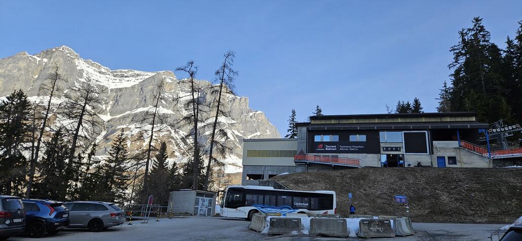 Start vom Parkplatz Flaschen