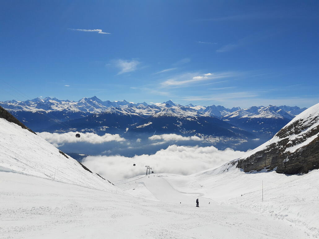 Phantastische Bedingungen, bester Butterfirn auf sehr harter Unterlage.