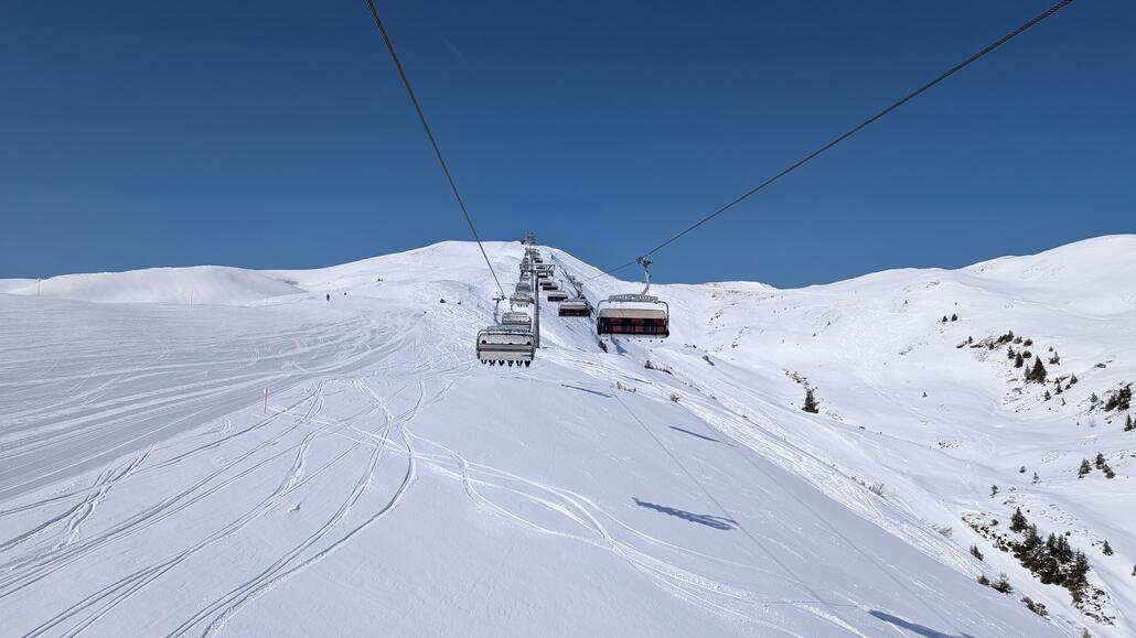 Höchster Punkt im Skigebiet, toll dass man den Lift damals bauen durfte!