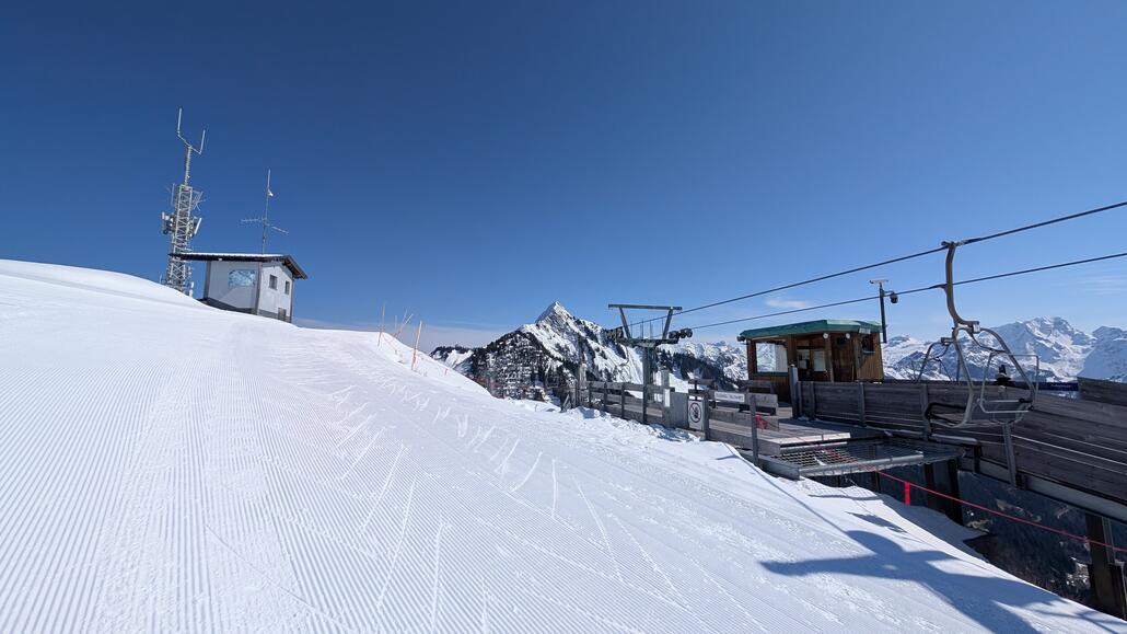 Aber zunächst muss man einige Meter bergauf steigen