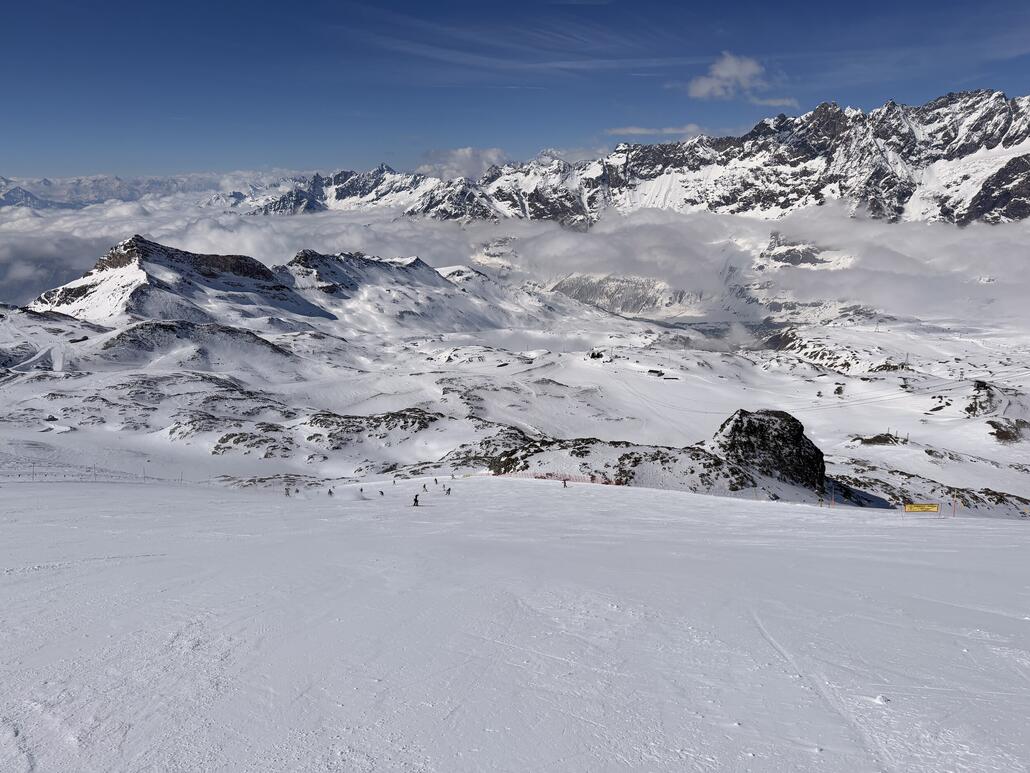 Die obere Ventina ist griffig, aber etwas verweht.